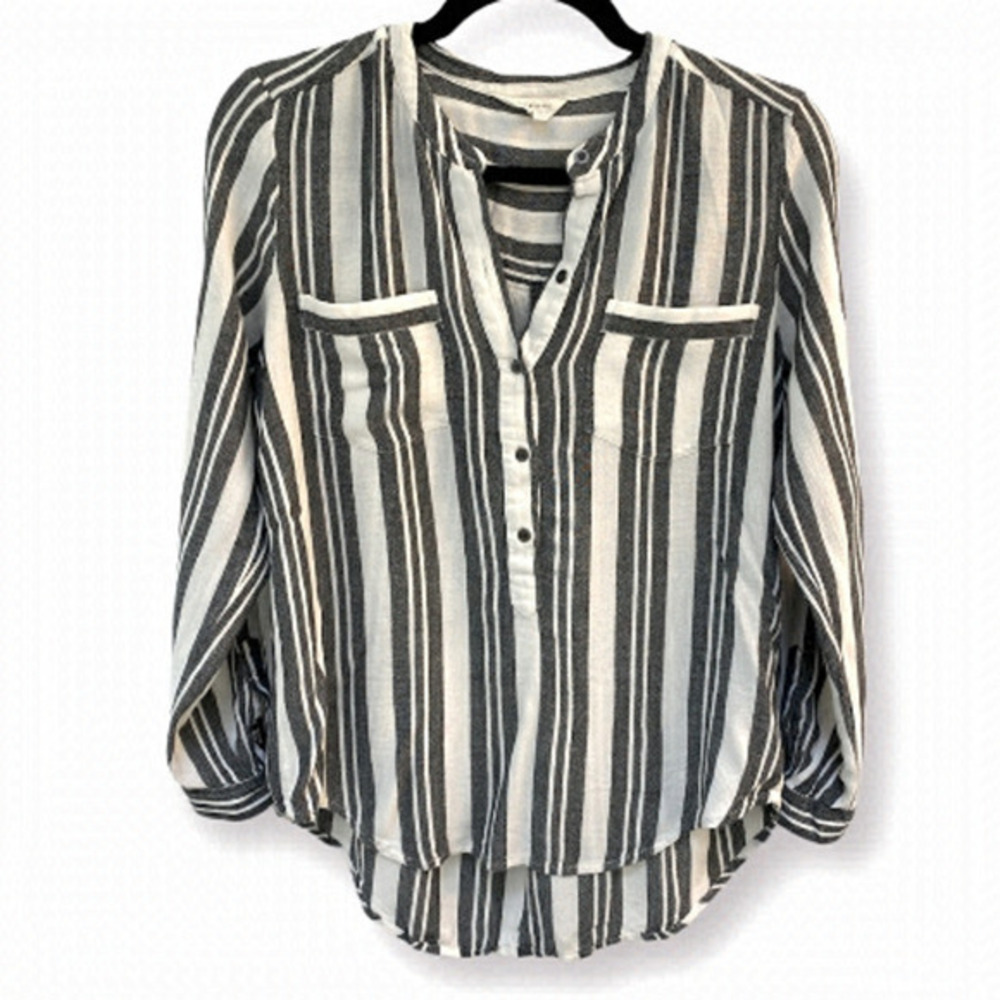 Lucky Brand Oversized Button Up Blouse Size S